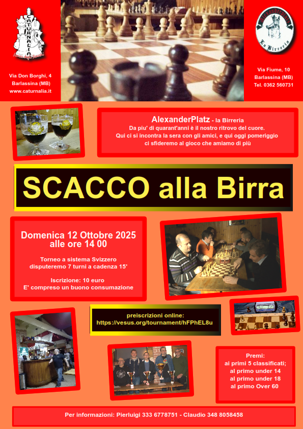scacco alla birra 2025 immagine bando